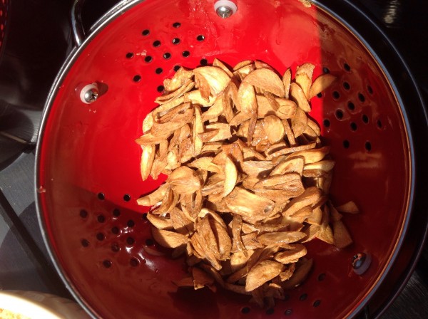 Fried garlic slices