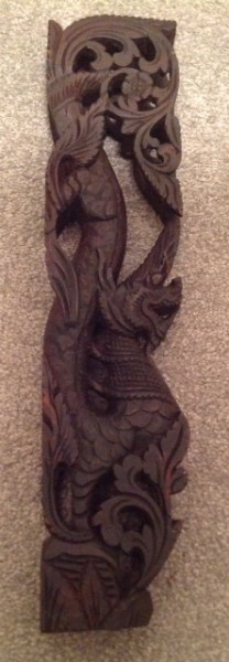 Carved wood Naga